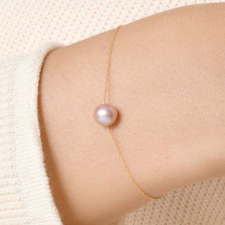 Celestia - Bracelet Perle et Or