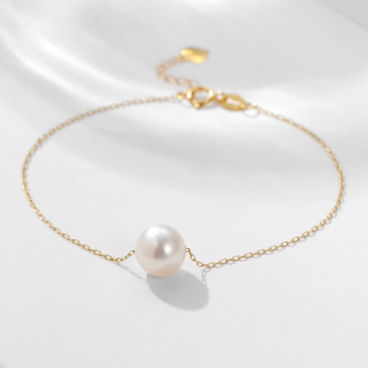 Clair De Lune - Bracelet Perle et Or