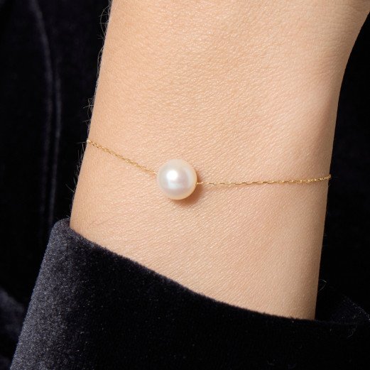 Clair De Lune - Bracelet Perle et Or