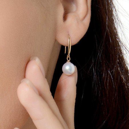 Waterfall - Boucle d'Oreilles Perles et Or