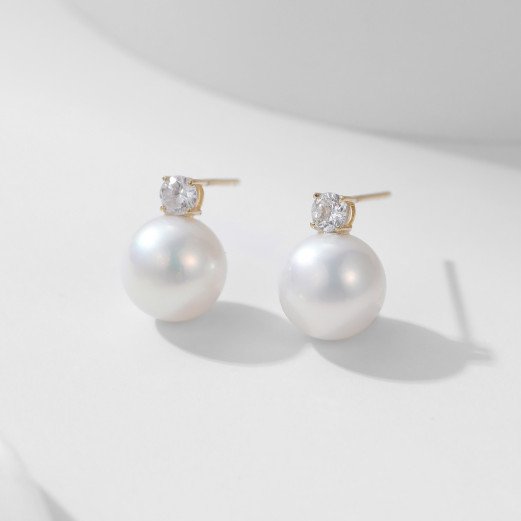 Duo Scintillant - Boucle d'Oreilles Perles et Or