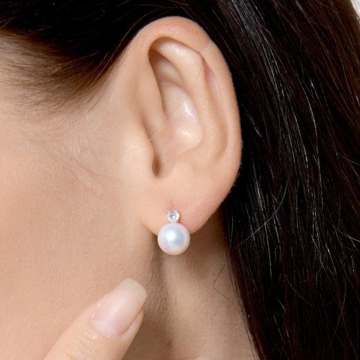 Duo Scintillant - Boucle d'Oreilles Perles et Or