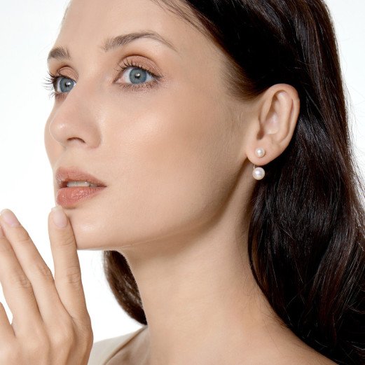 Duet de Lumière - Boucle d'Oreilles Perles et Or