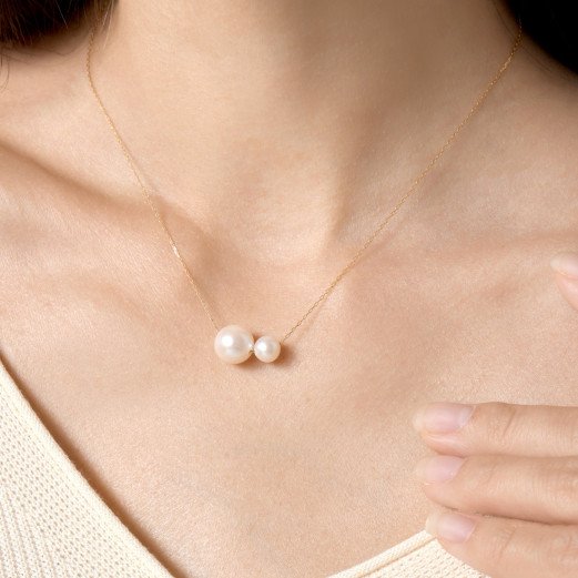 Duo Élégance - Pendentif Perles et Or