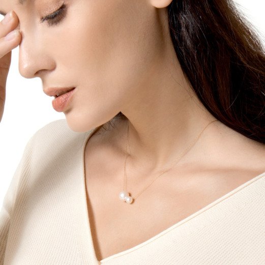 Duo Élégance - Pendentif Perles et Or