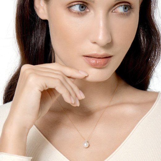 Éclat Céleste - Pendentif Perle et Or