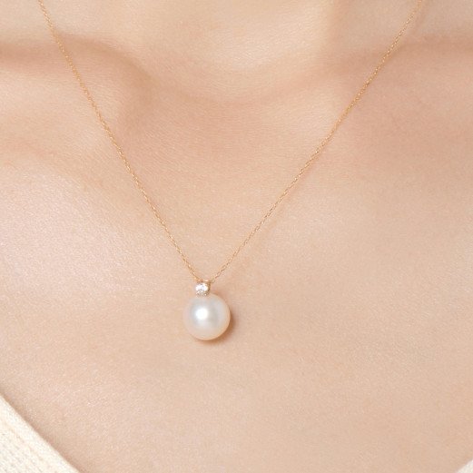 Éclat Céleste - Pendentif Perle et Or