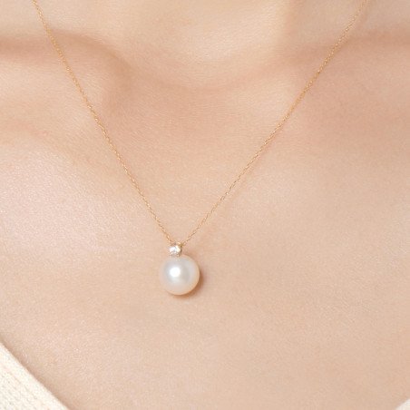 Éclat Céleste - Pendentif Perle et Or