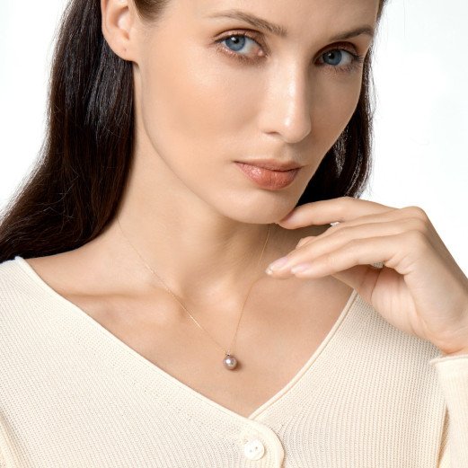 Infinity - Pendentif Perle et Or