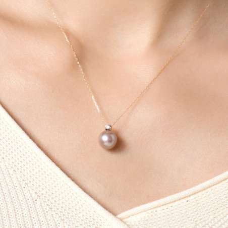 Infinity - Pendentif Perle et Or