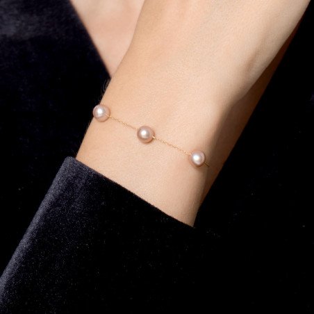 Aurora - Bracelet Perles et Or